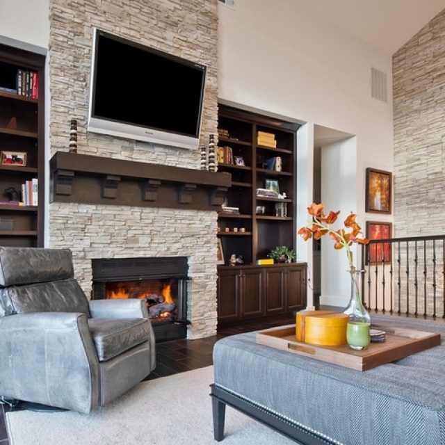 15 Ideas of Wall Accents for Fireplace