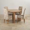 Round Oak Dining Tables and 4 Chairs (Photo 21 of 25)