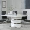 White High Gloss Dining Tables and 4 Chairs (Photo 25 of 25)