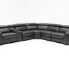 Clyde Saddle 3 Piece Power Reclining Sectionals With Power Headrest & Usb (Photo 8 of 25)