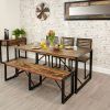 Jaxon 6 Piece Rectangle Dining Sets With Bench & Wood Chairs (Photo 11 of 25)