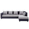 3 Seat L Shaped Sofas in Black (Photo 12 of 15)