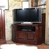 Tall Brown Santos Mahogany Wood Media Cabinet With Mounted Flat in Recent Mahogany Tv Stands (Photo 3554 of 7825)