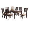 Laconia 7 Pieces Solid Wood Dining Sets (Set of 7) (Photo 8 of 25)