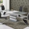 Glass and White Gloss Dining Tables (Photo 7 of 25)