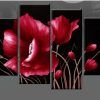 Red Flowers Canvas Wall Art (Photo 8 of 15)
