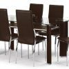 Black Glass Dining Tables and 6 Chairs (Photo 11 of 25)