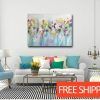 Abstract Floral Canvas Wall Art (Photo 4 of 15)