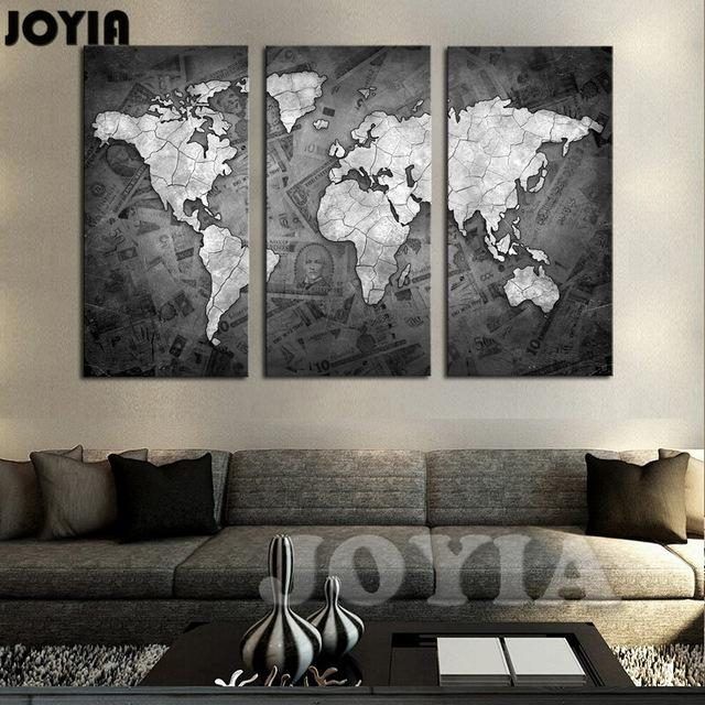 The 20 Best Collection of World Map Wall Art