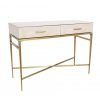 Faux Shagreen Console Tables (Photo 2 of 25)