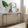 Parsons White Marble Top & Stainless Steel Base 48X16 Console Tables (Photo 11 of 25)
