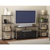 Tier Entertainment Tv Stands in Black (Photo 14 of 15)