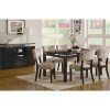 Chandler 7 Piece Extension Dining Sets With Fabric Side Chairs (Photo 24 of 25)