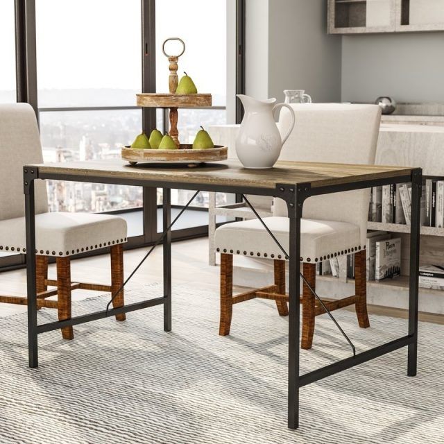 2024 Latest Iron and Wood Dining Tables