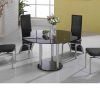 Round Black Glass Dining Tables and Chairs (Photo 4 of 25)