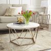 Modern Round Faux Marble Coffee Tables (Photo 14 of 15)