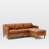 2Pc Maddox Right Arm Facing Sectional Sofas With Chaise Brown (Photo 6 of 15)