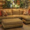 Leather and Chenille Sectional (Photo 9 of 20)