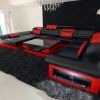 Red Black Sectional Sofa (Photo 2 of 20)