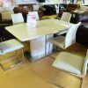 Cream Gloss Dining Tables and Chairs (Photo 5 of 25)