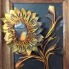 Sunflower Metal Framed Wall Art (Photo 1 of 15)
