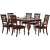 Laconia 7 Pieces Solid Wood Dining Sets (Set of 7) (Photo 13 of 25)