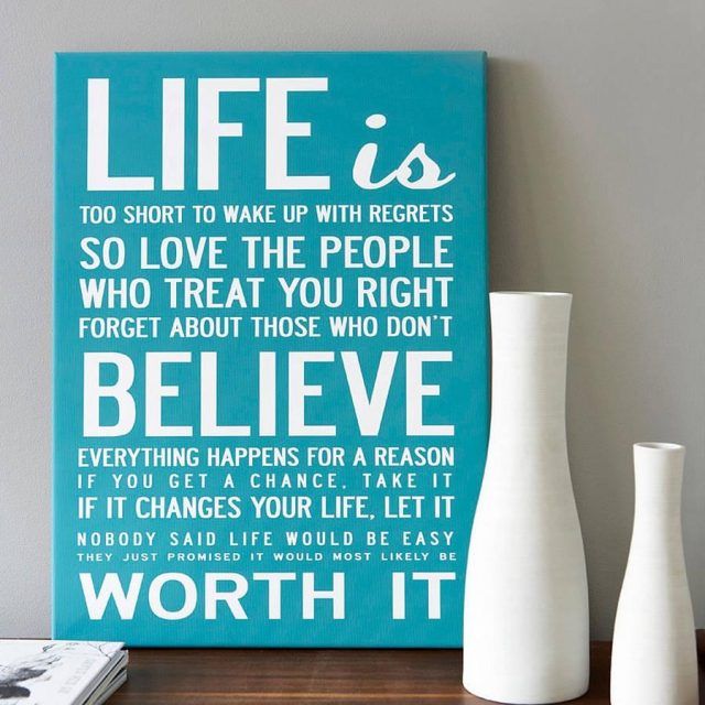  Best 20+ of Inspirational Quotes Canvas Wall Art