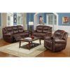 3Pc Bonded Leather Upholstered Wooden Sectional Sofas Brown (Photo 4 of 15)
