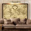 Antique Map Wall Art (Photo 4 of 20)