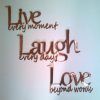 Live Love Laugh Metal Wall Decor (Photo 4 of 20)