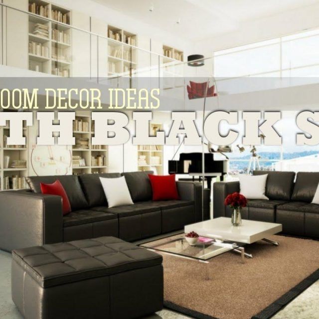 20 Ideas of Black Sofas Decors