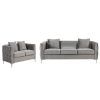 2Pc Maddox Left Arm Facing Sectional Sofas With Cuddler Brown (Photo 1 of 15)