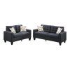 2Pc Maddox Right Arm Facing Sectional Sofas With Cuddler Brown (Photo 10 of 15)