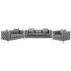 2Pc Maddox Right Arm Facing Sectional Sofas With Cuddler Brown (Photo 11 of 15)