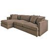 2Pc Maddox Right Arm Facing Sectional Sofas With Cuddler Brown (Photo 5 of 15)
