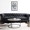 Chesterfield Black Sofas (Photo 6 of 20)