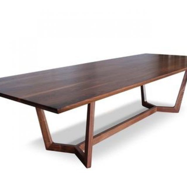 15 Inspirations Black and Walnut Dining Tables