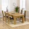 Solid Oak Dining Tables and 6 Chairs (Photo 12 of 25)