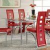 Red Dining Tables and Chairs (Photo 5 of 25)