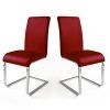 Red Leather Dining Chairs (Photo 8 of 25)