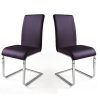 Purple Faux Leather Dining Chairs (Photo 11 of 25)