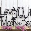 I Love You to the Moon and Back Wall Art (Photo 15 of 20)