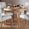 Oak Dining Tables and Leather Chairs (Photo 13 of 25)