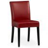 Red Leather Dining Chairs (Photo 2 of 25)