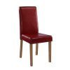 Red Leather Dining Chairs (Photo 15 of 25)