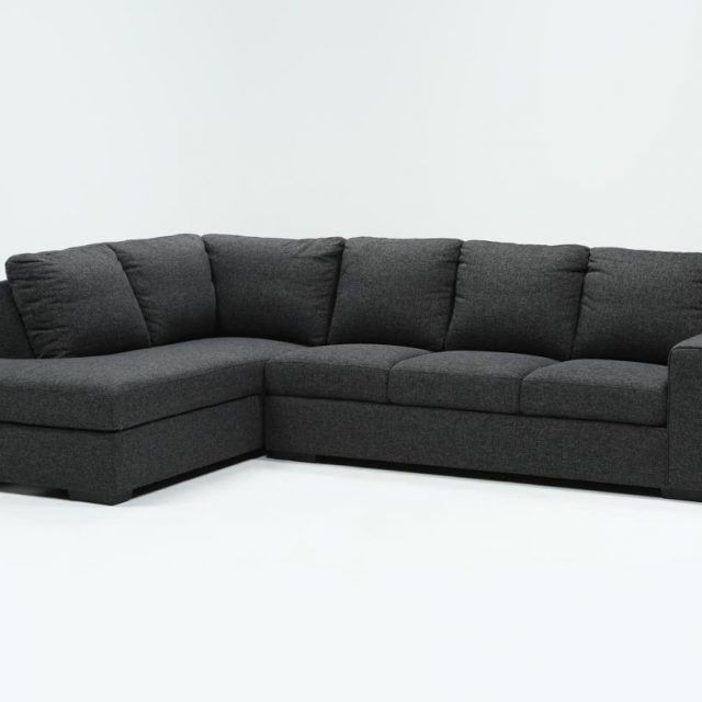 25 Inspirations Lucy Dark Grey 2 Piece Sectionals with Raf Chaise