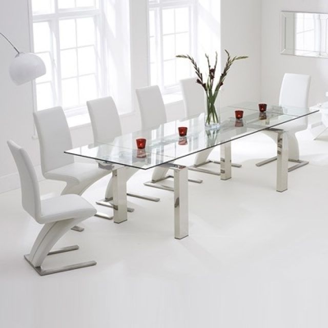 25 Best Ideas Extending Glass Dining Tables and 8 Chairs