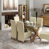 Oak and Glass Dining Tables and Chairs (Photo 4 of 25)