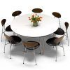 White Circular Dining Tables (Photo 15 of 25)