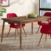 Amir 5 Piece Solid Wood Dining Sets (Set of 5) (Photo 11 of 25)
